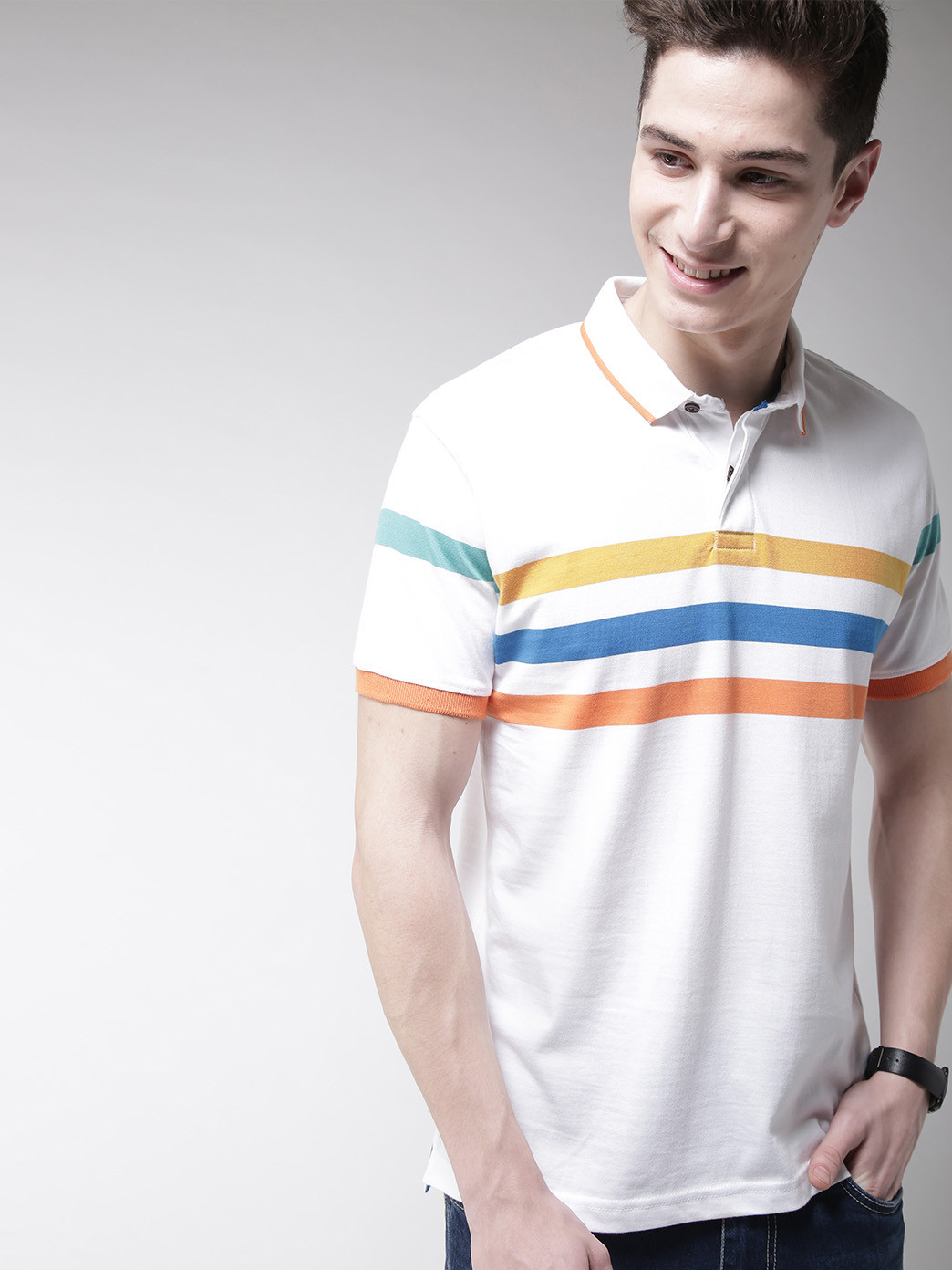Men Slim Fit Solid Formal Trousers